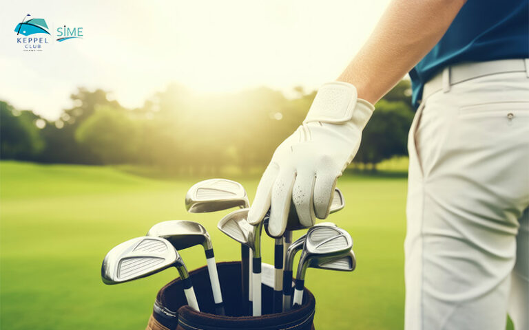 Keppel Club golfer selecting a club to improve their handicap